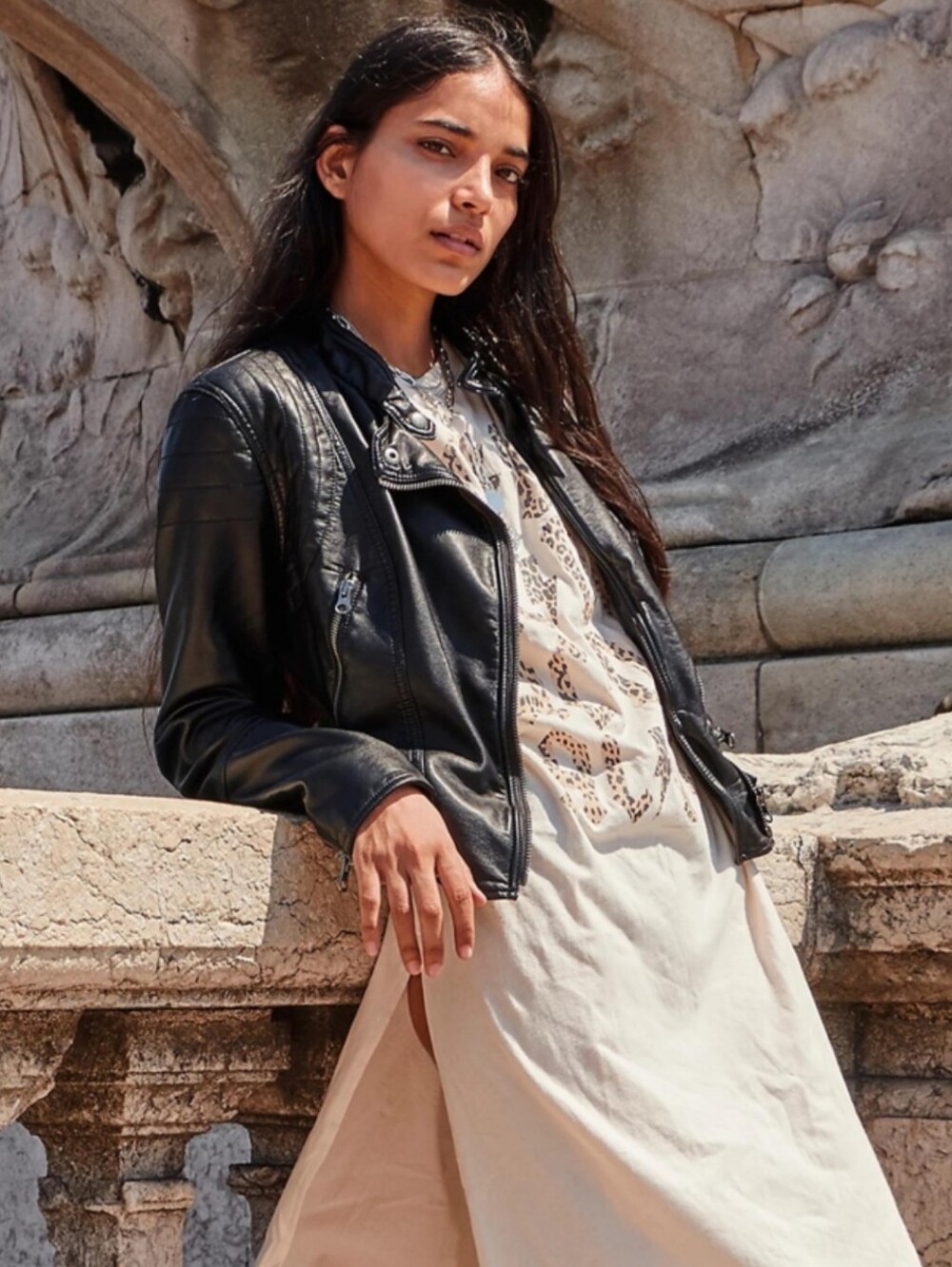 Free People We The Free The Heartbreaker Moto Leather Jacket